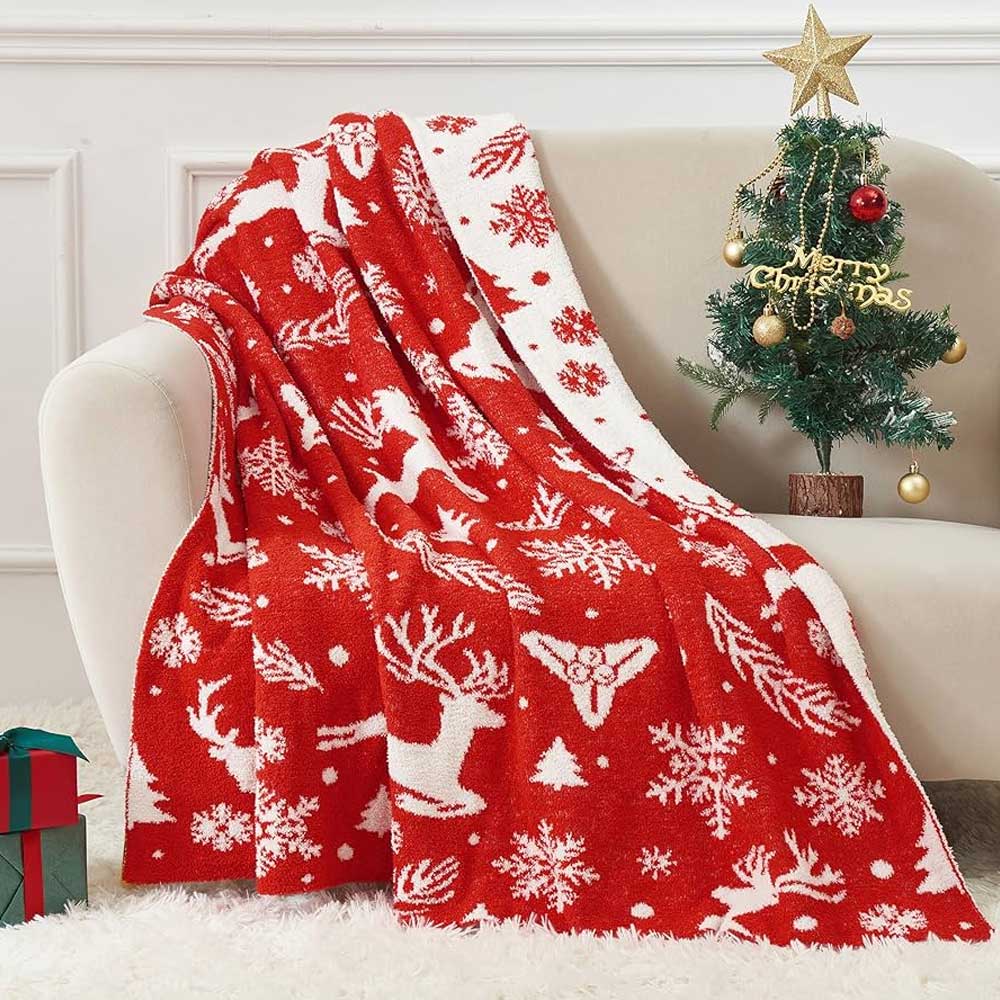 Christmas-themed throw blankets