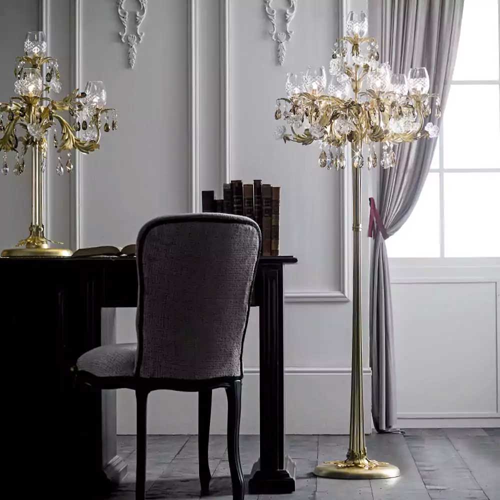 Chandeliers and Floor Lamps